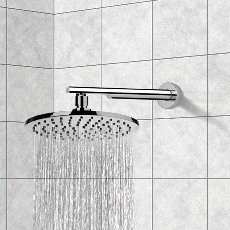chrome shower head