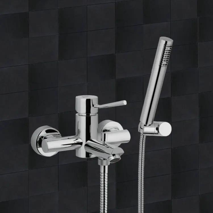 chrome tub filler