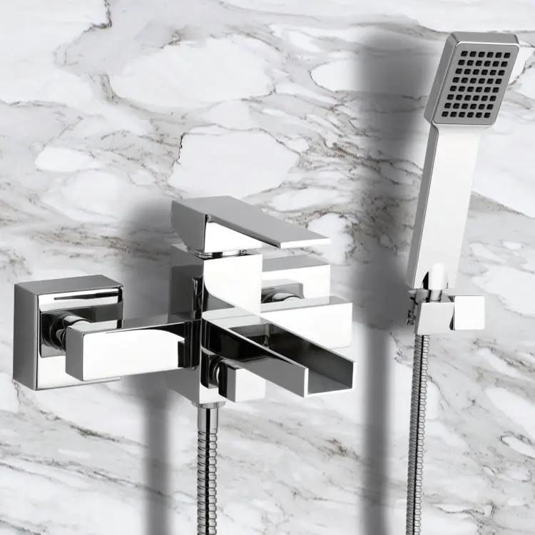 chrome tub filler