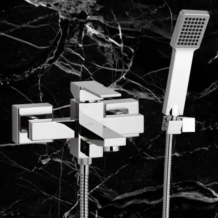 chrome tub filler