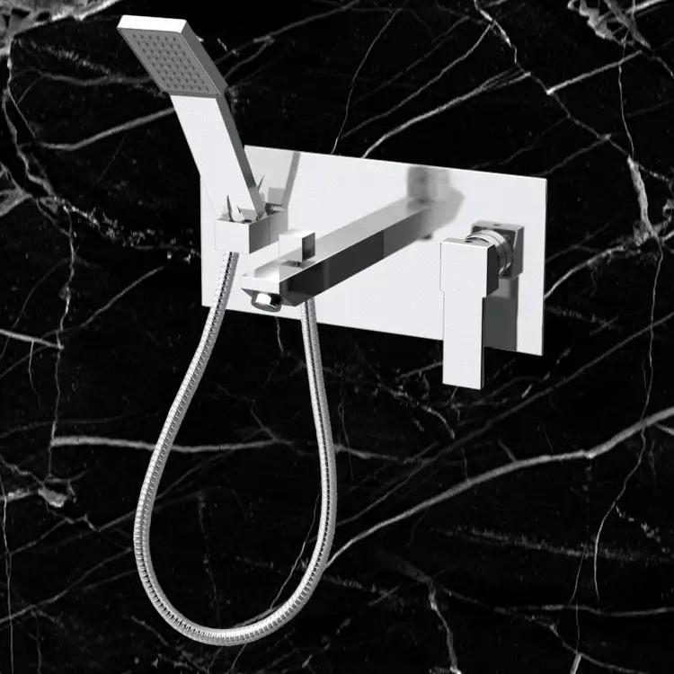 chrome tub filler