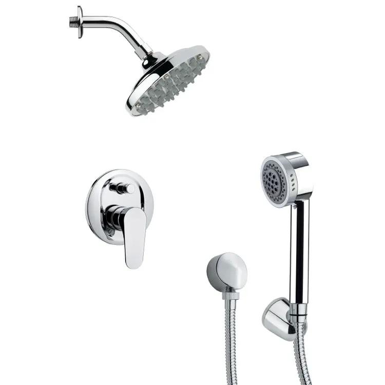 chrome shower set
