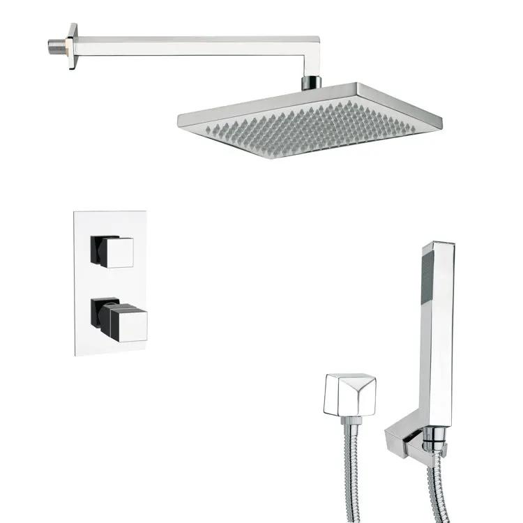 chrome shower set