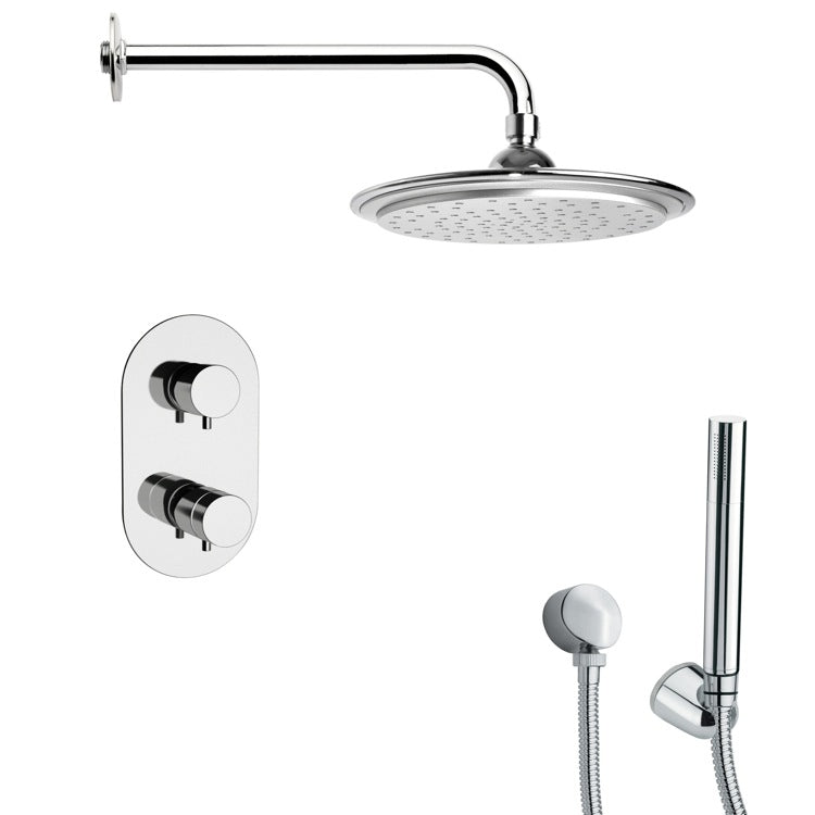 chrome shower set