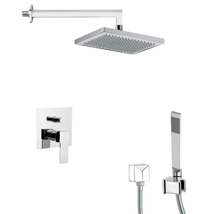 chrome shower system