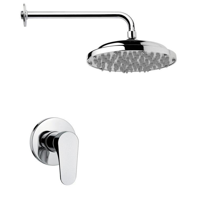 chrome shower head
