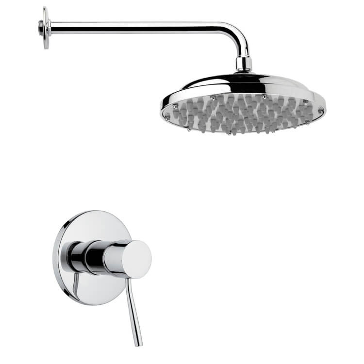 chrome shower head