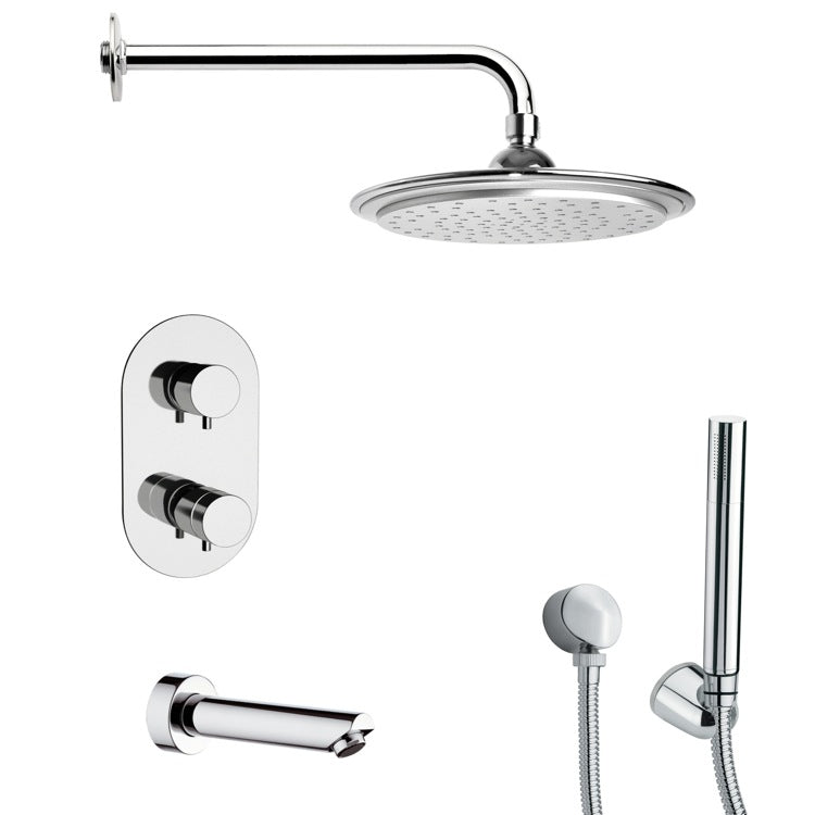 chrome shower set