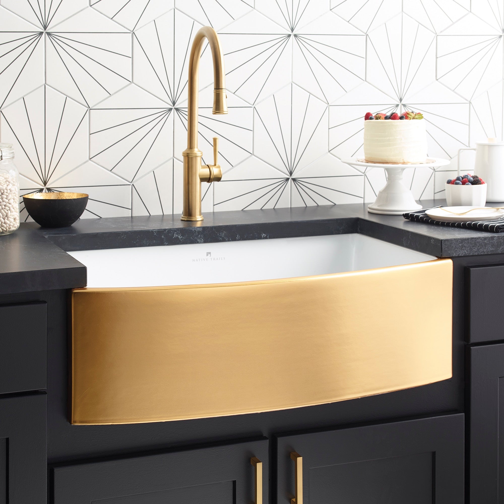 matte gold kitchen sink