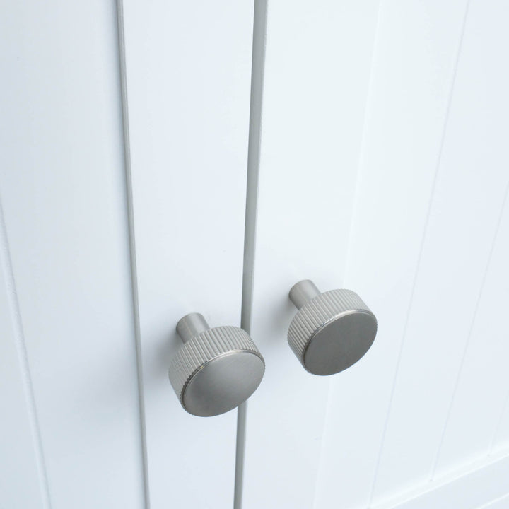 satin nickel knob