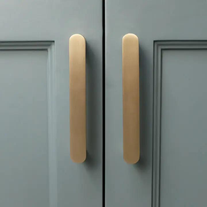 satin brass pull
