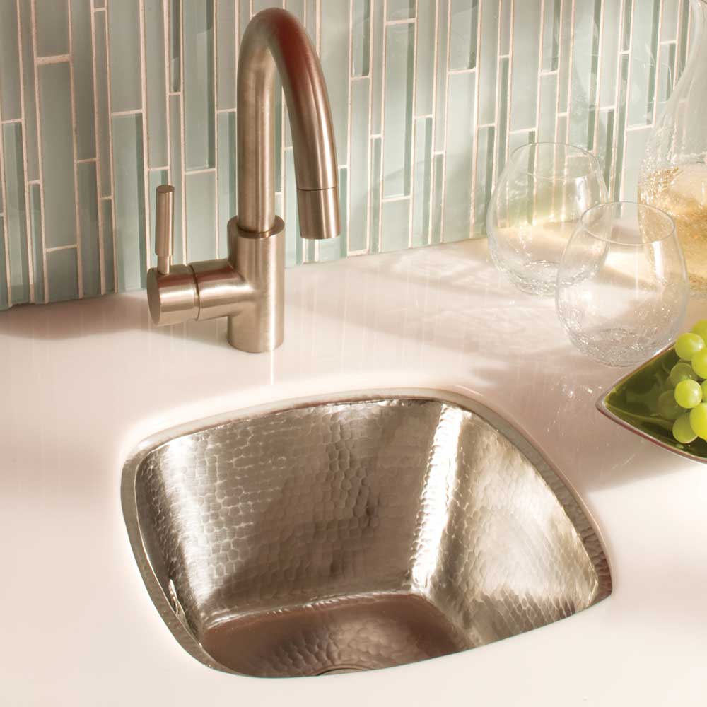 brushed nickel kitchen sink