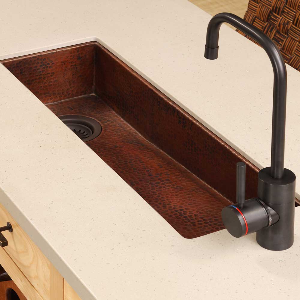 antique copper kitchen sink