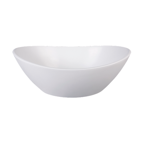 white vessel sink