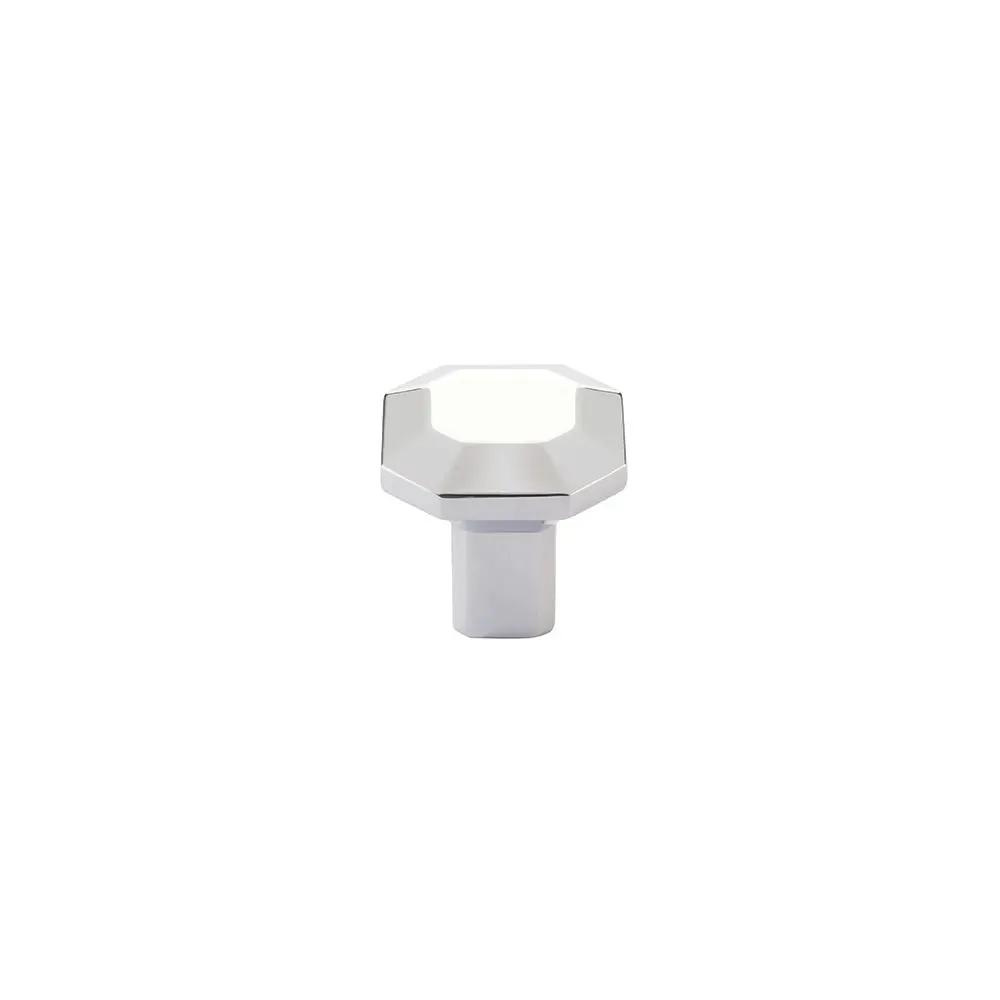 polished chrome cabinet knob