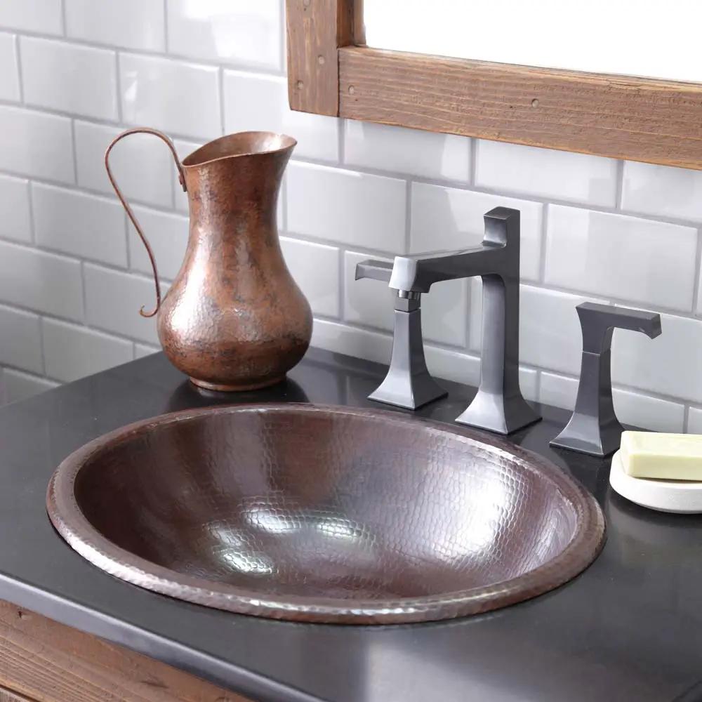 antique copper bathroom sink