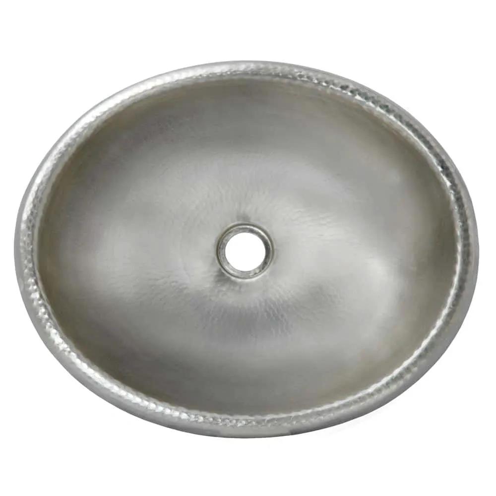 Native Trails Rolled Classic 18.5" Hand Hammered Copper Drop-In Bathroom Sink by Native Trails