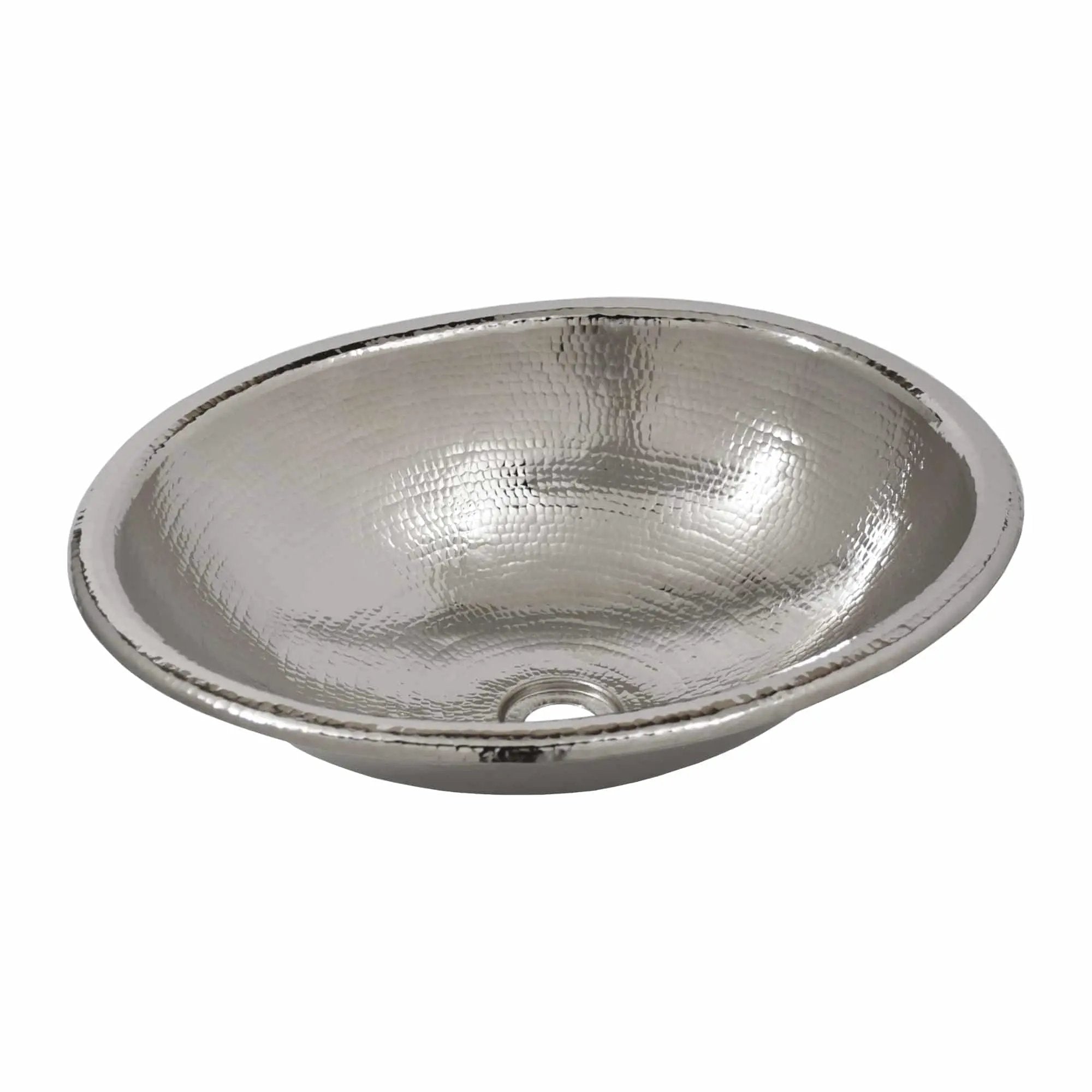 Native Trails Rolled Classic 18.5" Hand Hammered Copper Drop-In Bathroom Sink by Native Trails