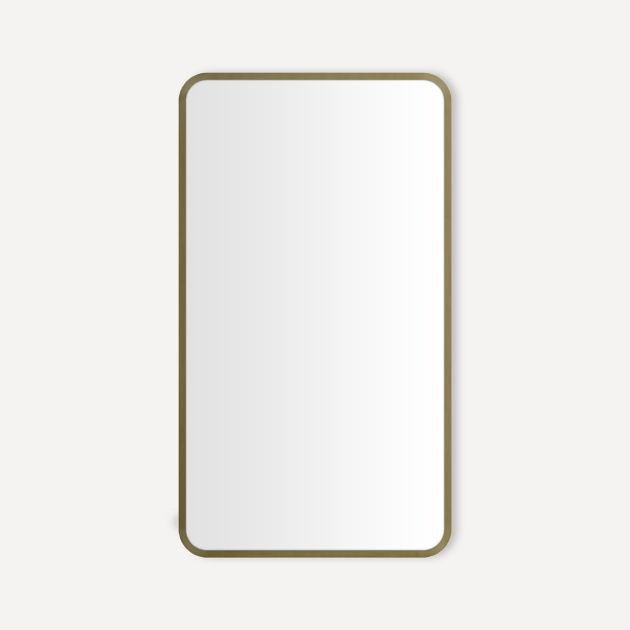 Robern Round Corner Metal Mirror, 20"x 34"x 1-3/4"