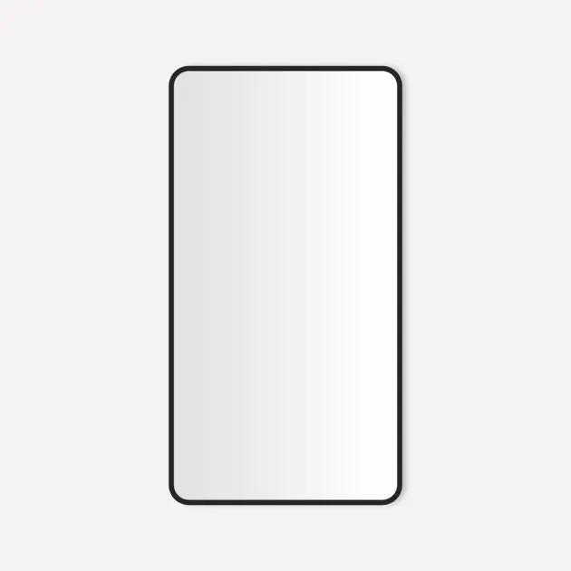 matte black metal mirror