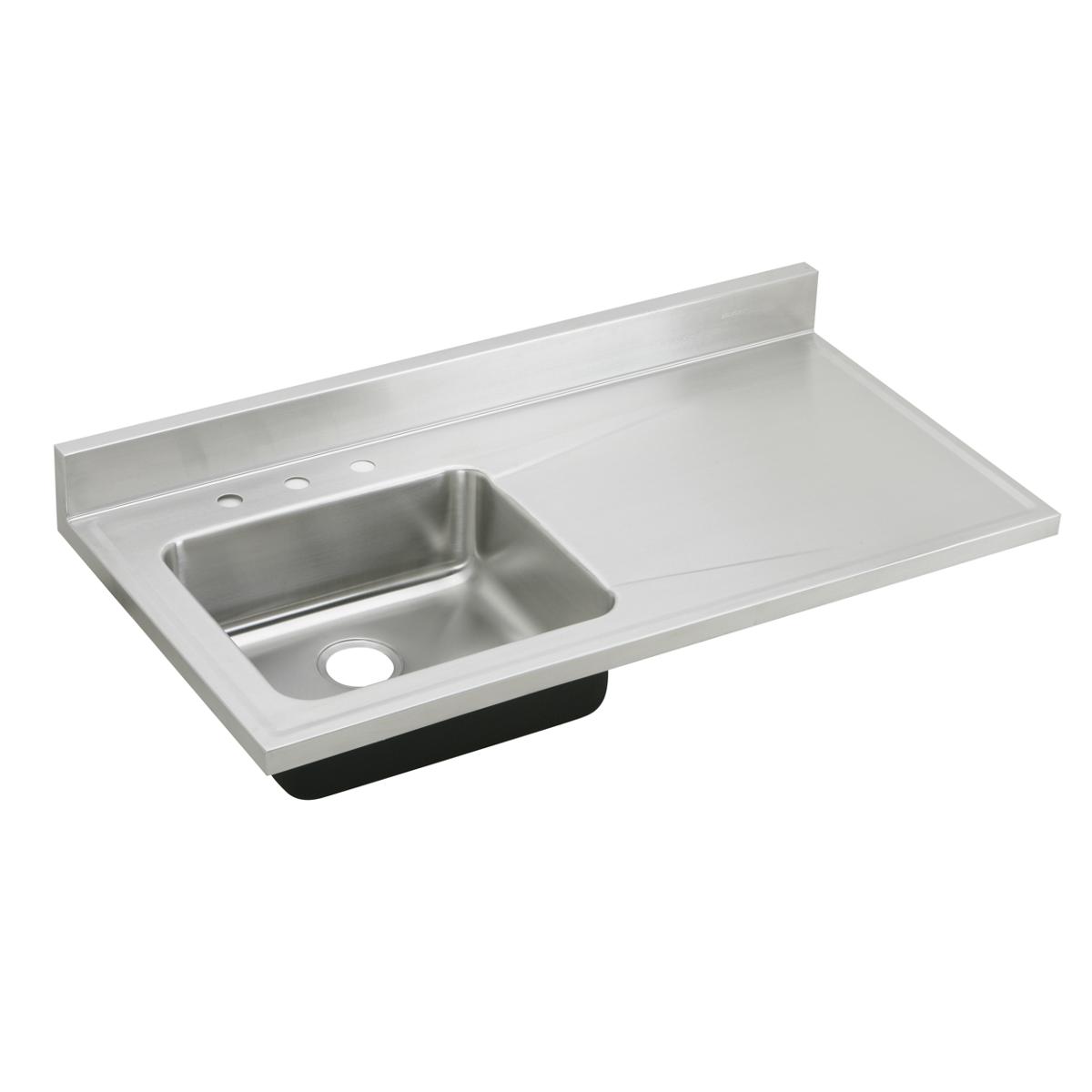 lustrous satin single bowl sink top