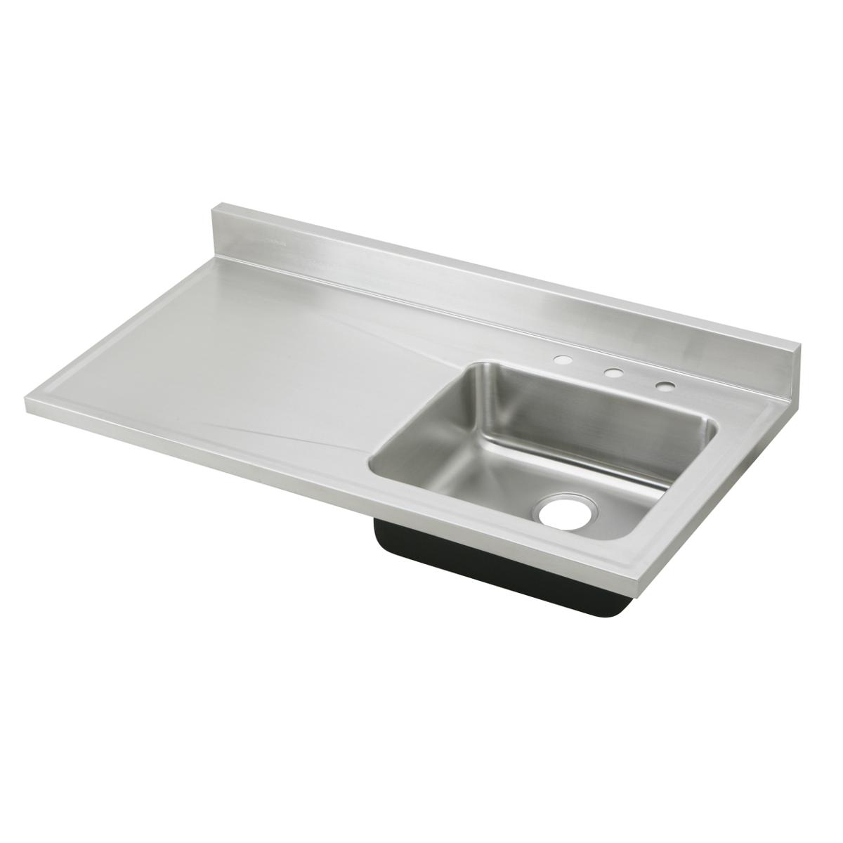 lustrous satin single bowl sink top