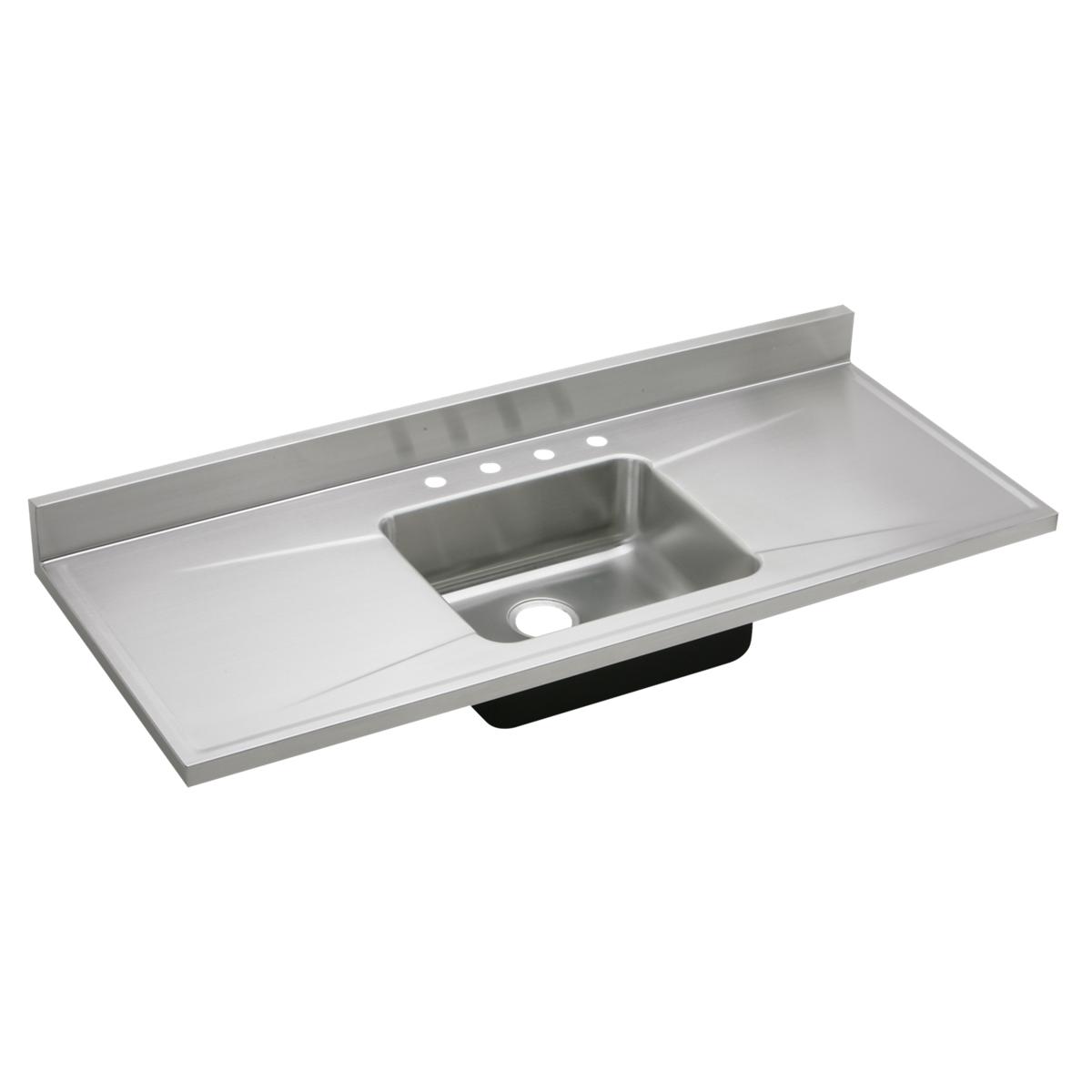 lustrous satin single bowl sink top