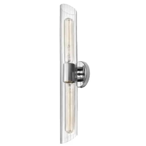 polished chrome wall mount