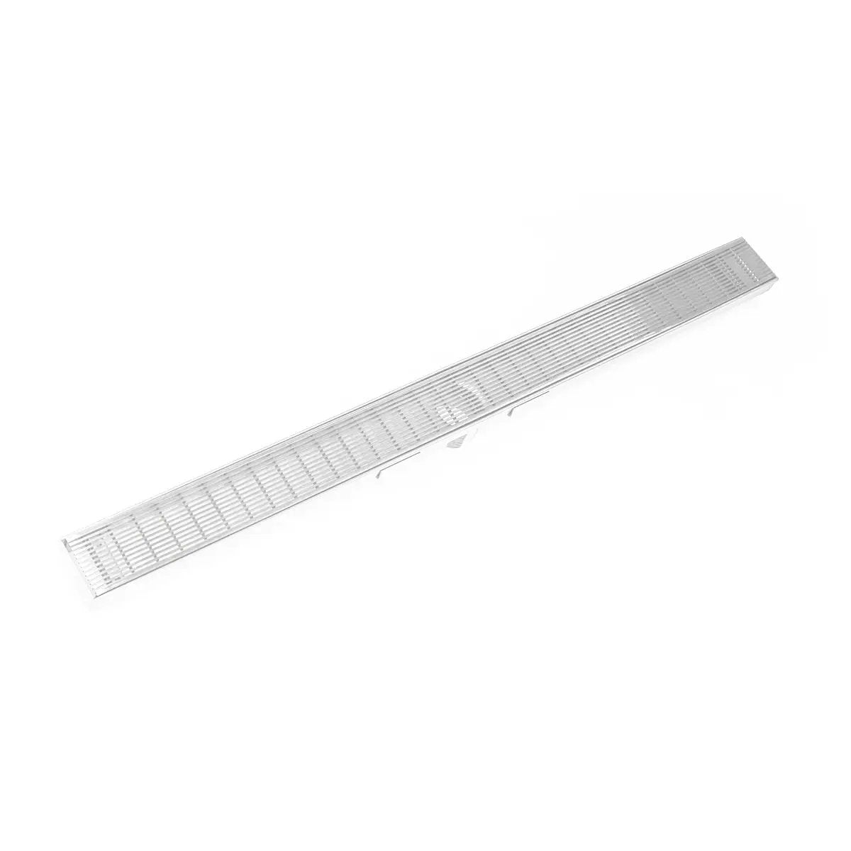 Infinity Drain 60" S-Stainless Steel Series Complete Kit with 2 1/2" Wedge Wire Grate by Infinity Drain