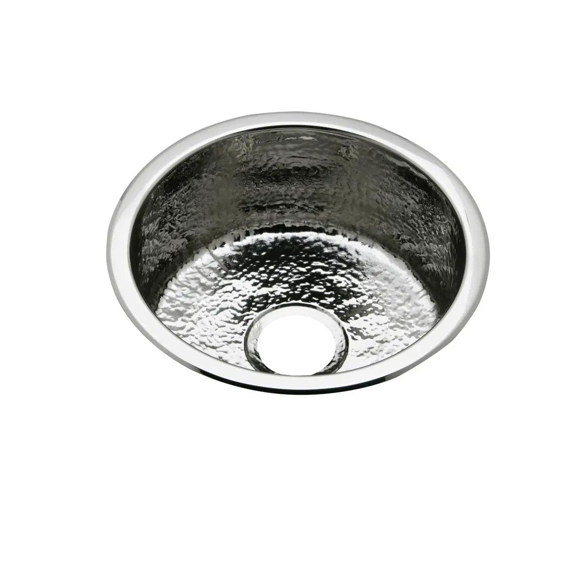 hammered mirror dual mount bar sink