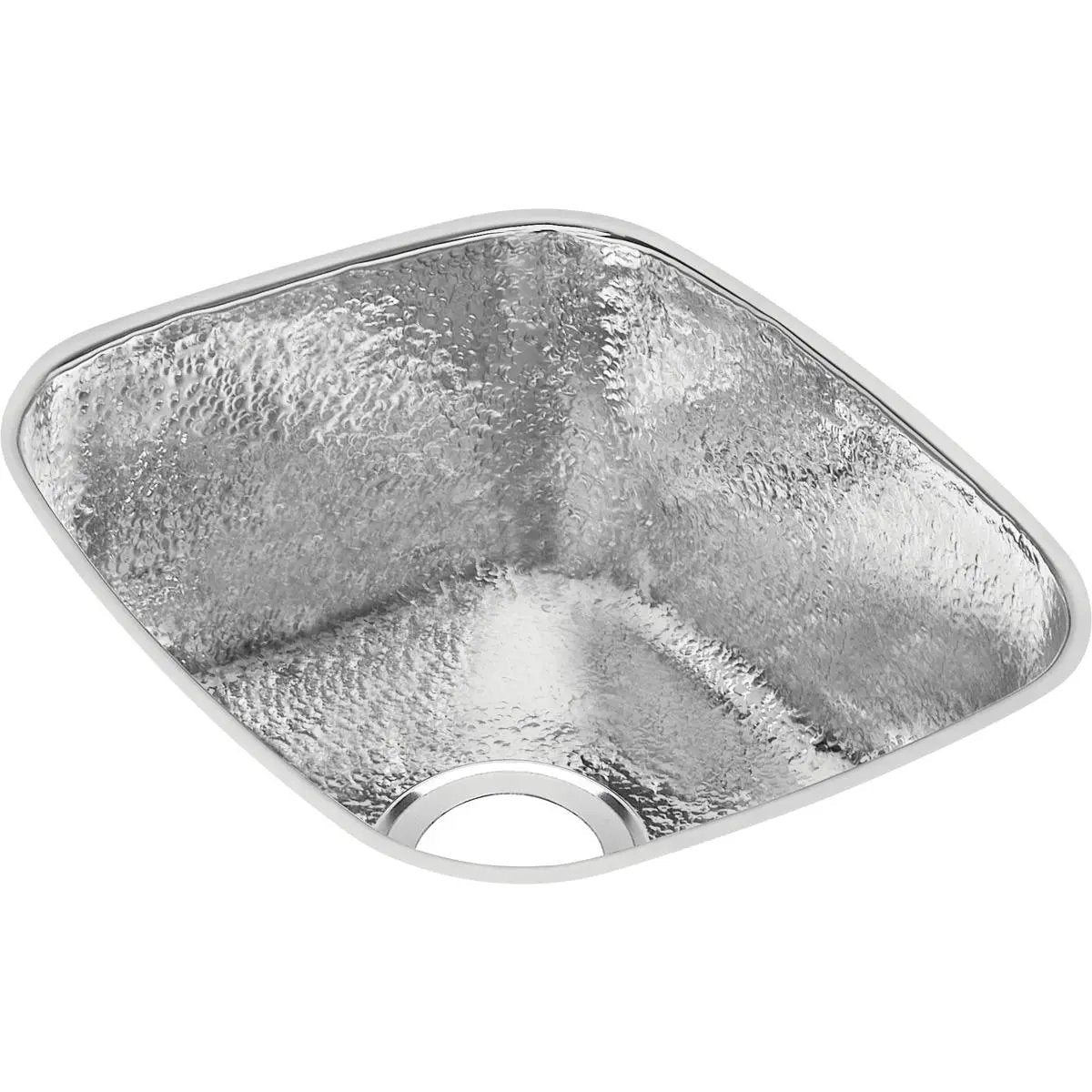 hammered mirror undermount bar sink