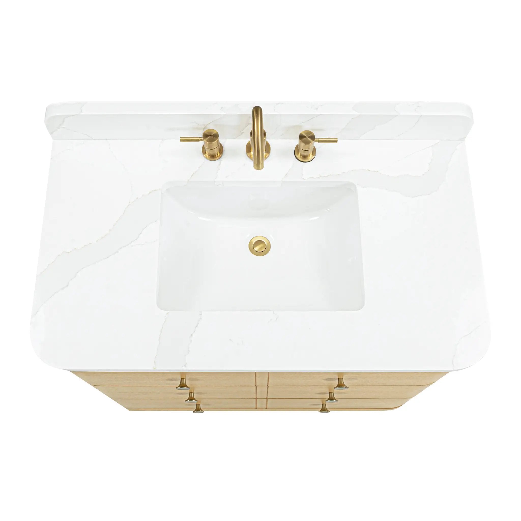 white oak vanity set