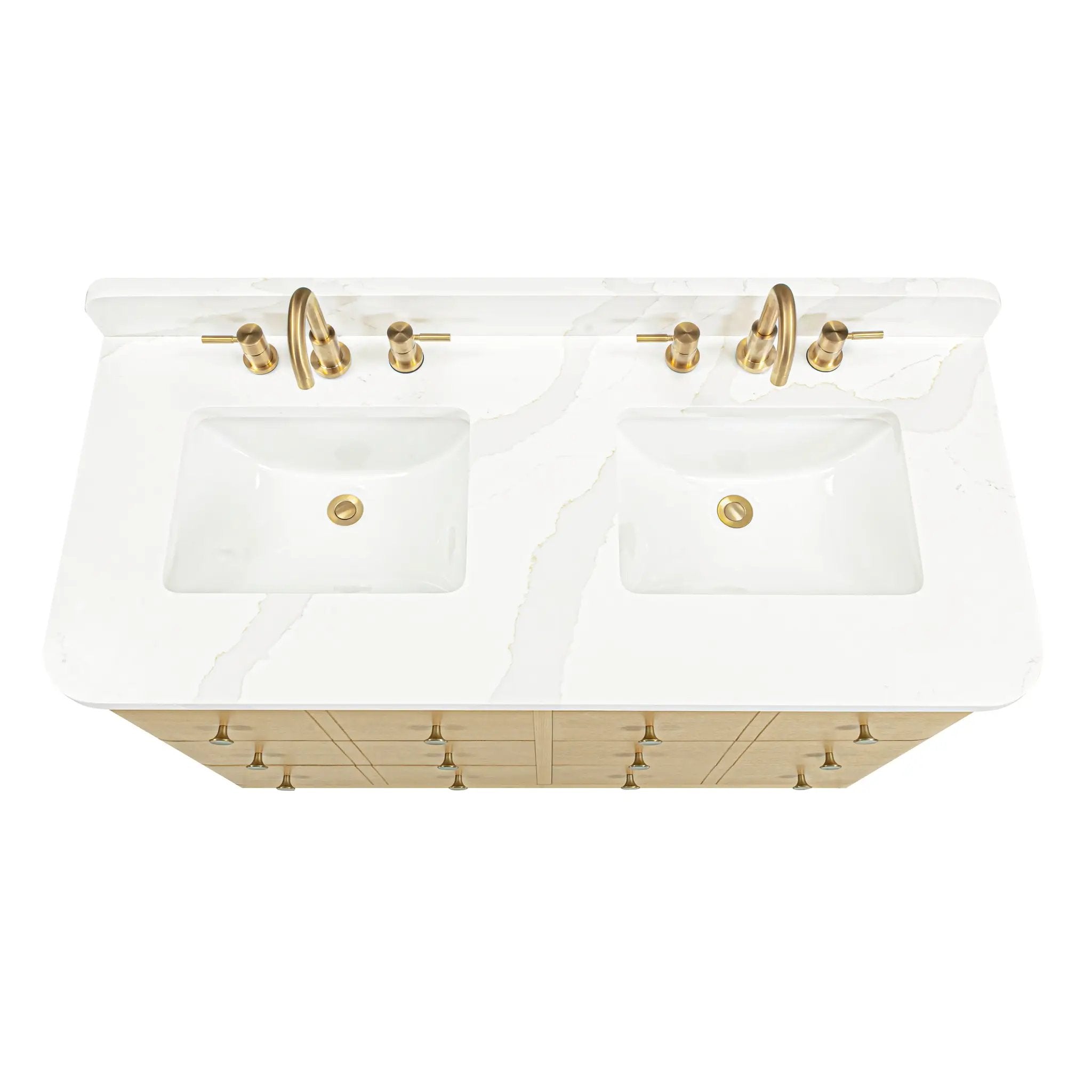 white oak vanity set