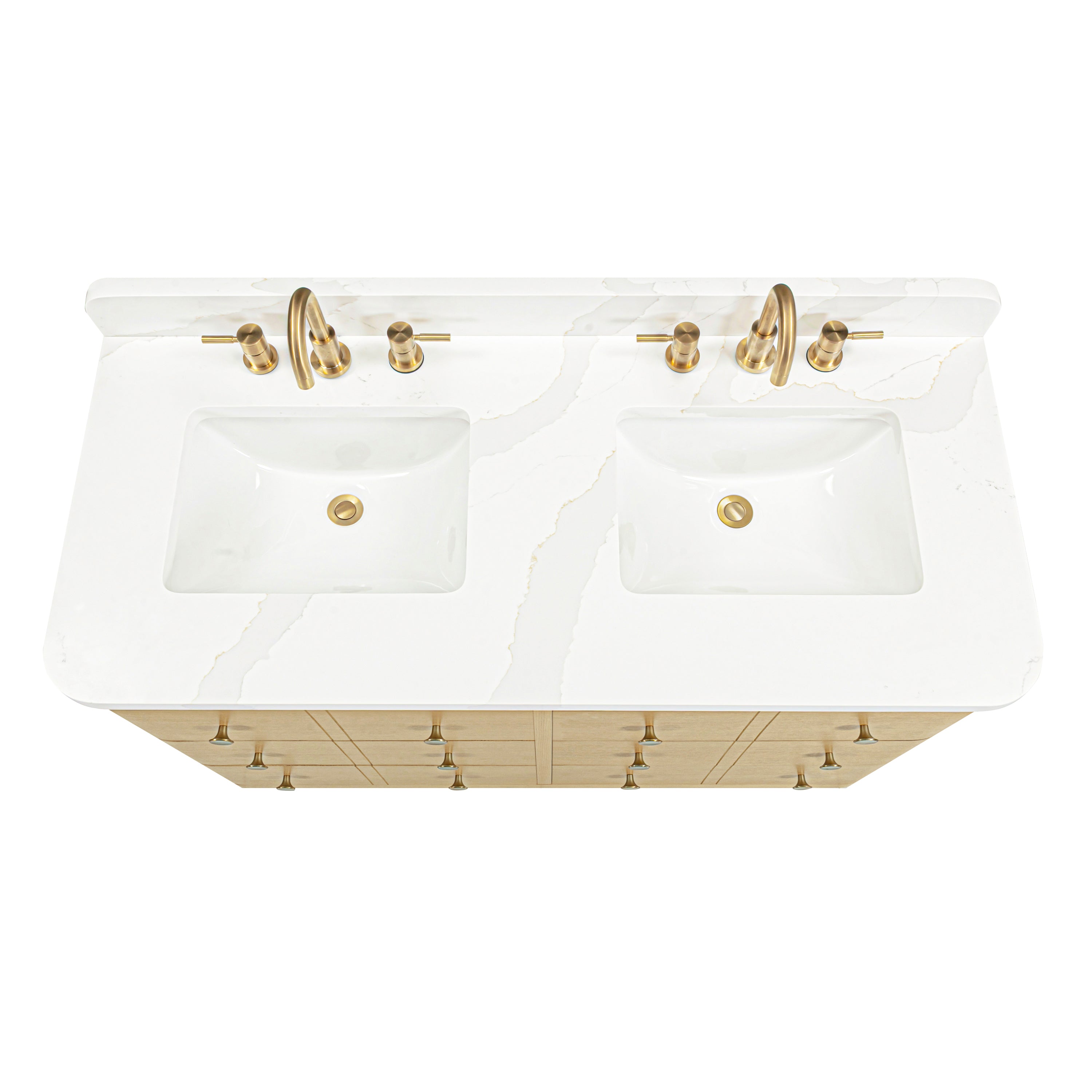 white oak vanity set