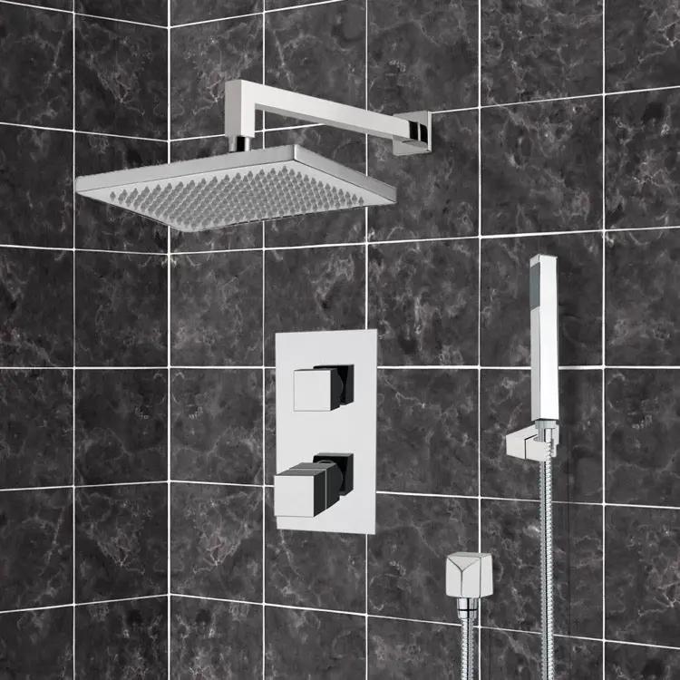 chrome shower set