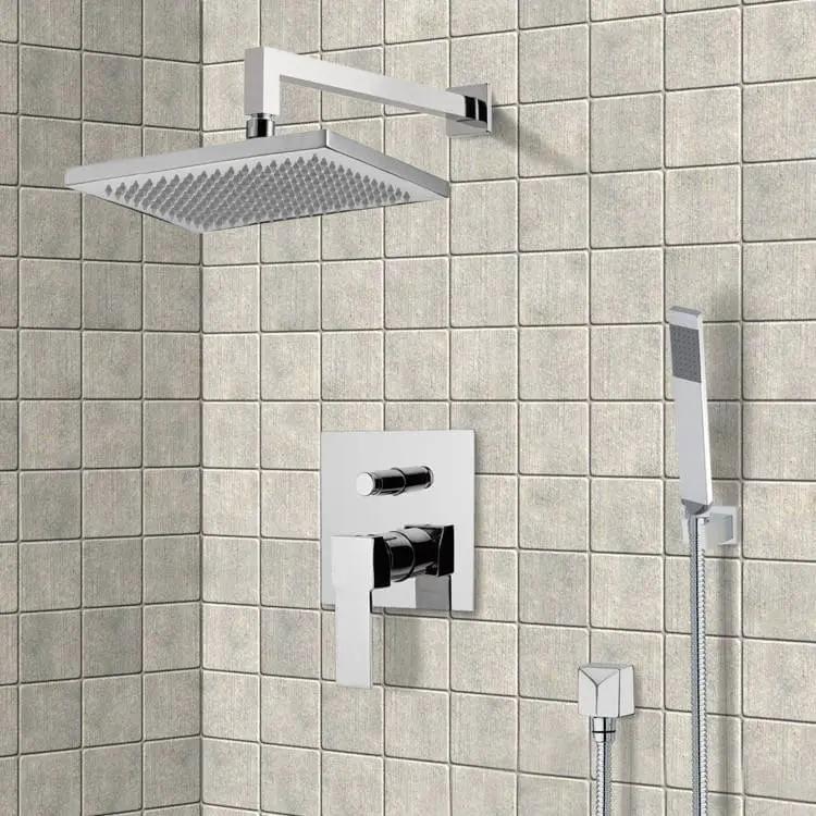 chrome shower system