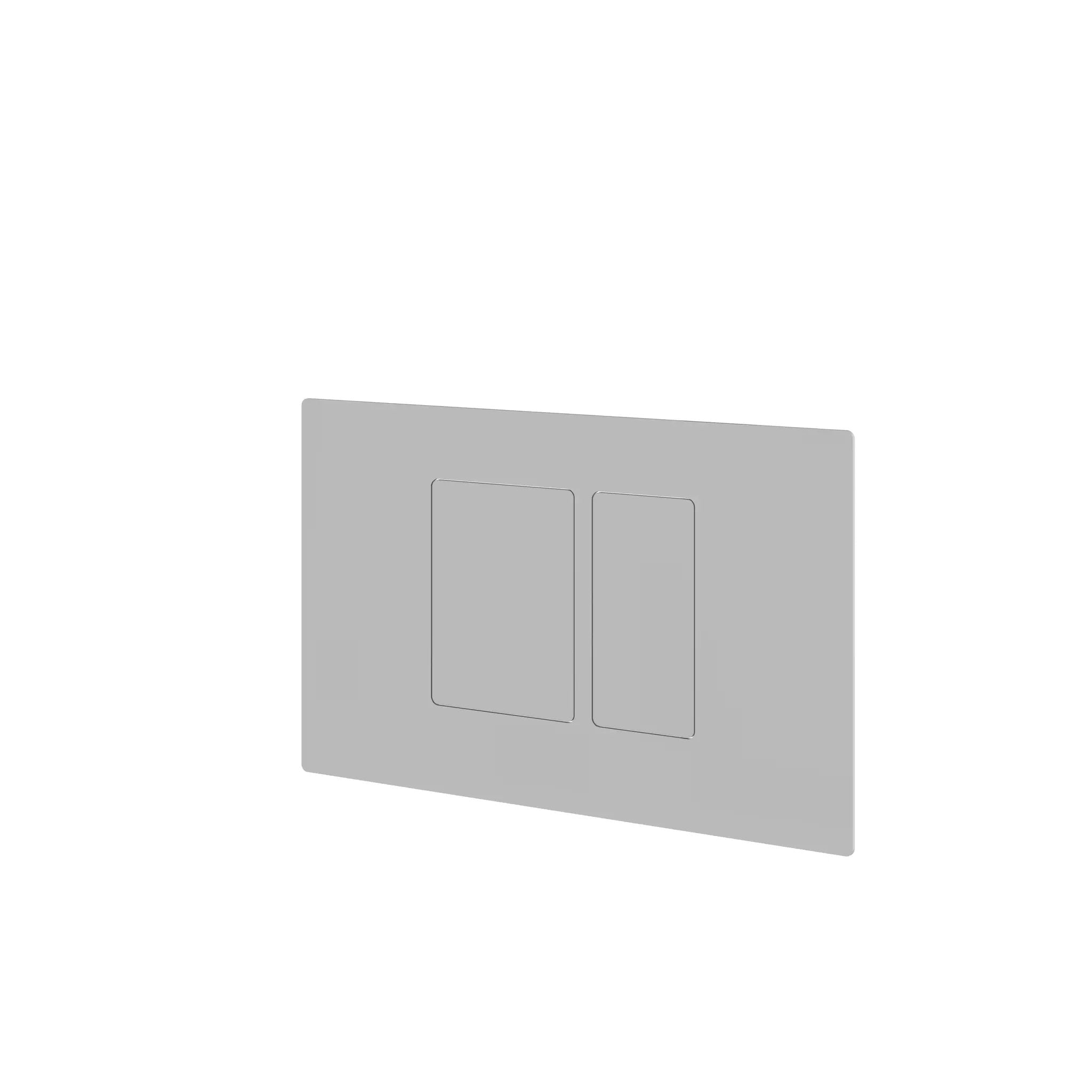polished chrome flush plate