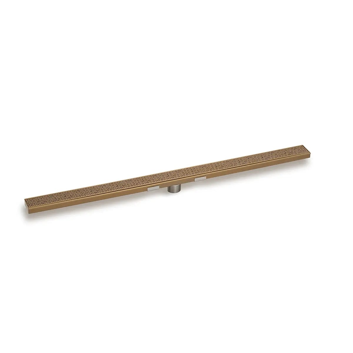 Infinity Drain 48" S-Stainless Steel Series Complete Kit with 2 1/2" Adhesion Style Grate by Infinity Drain