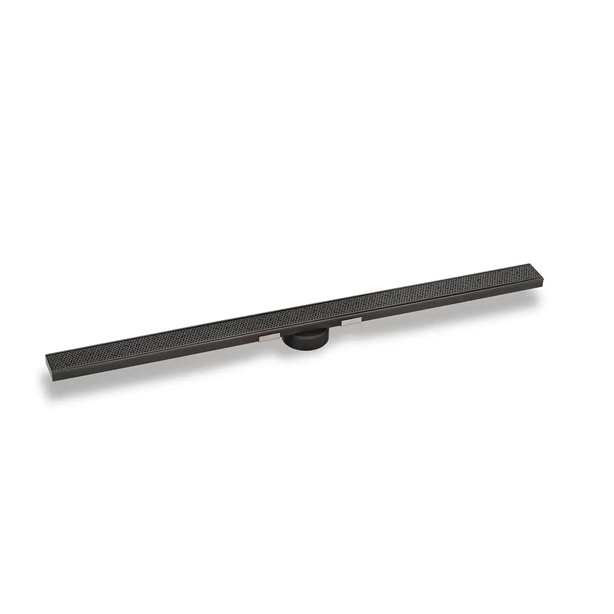 Infinity Drain 36" S-Stainless Steel Series High Flow Complete Kit with 2 1/2" Adhesion Style Grate with Cast Iron Drain Body, 3" No Hub Outlet by Infinity Drain