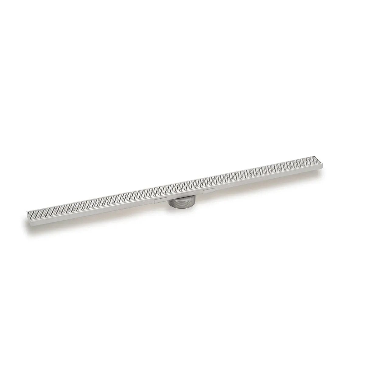 Infinity Drain 48" S-Stainless Steel Series High Flow Complete Kit with 2 1/2" Adhesion Style Grate with PVC Drain Body, 3" Outlet by Infinity Drain