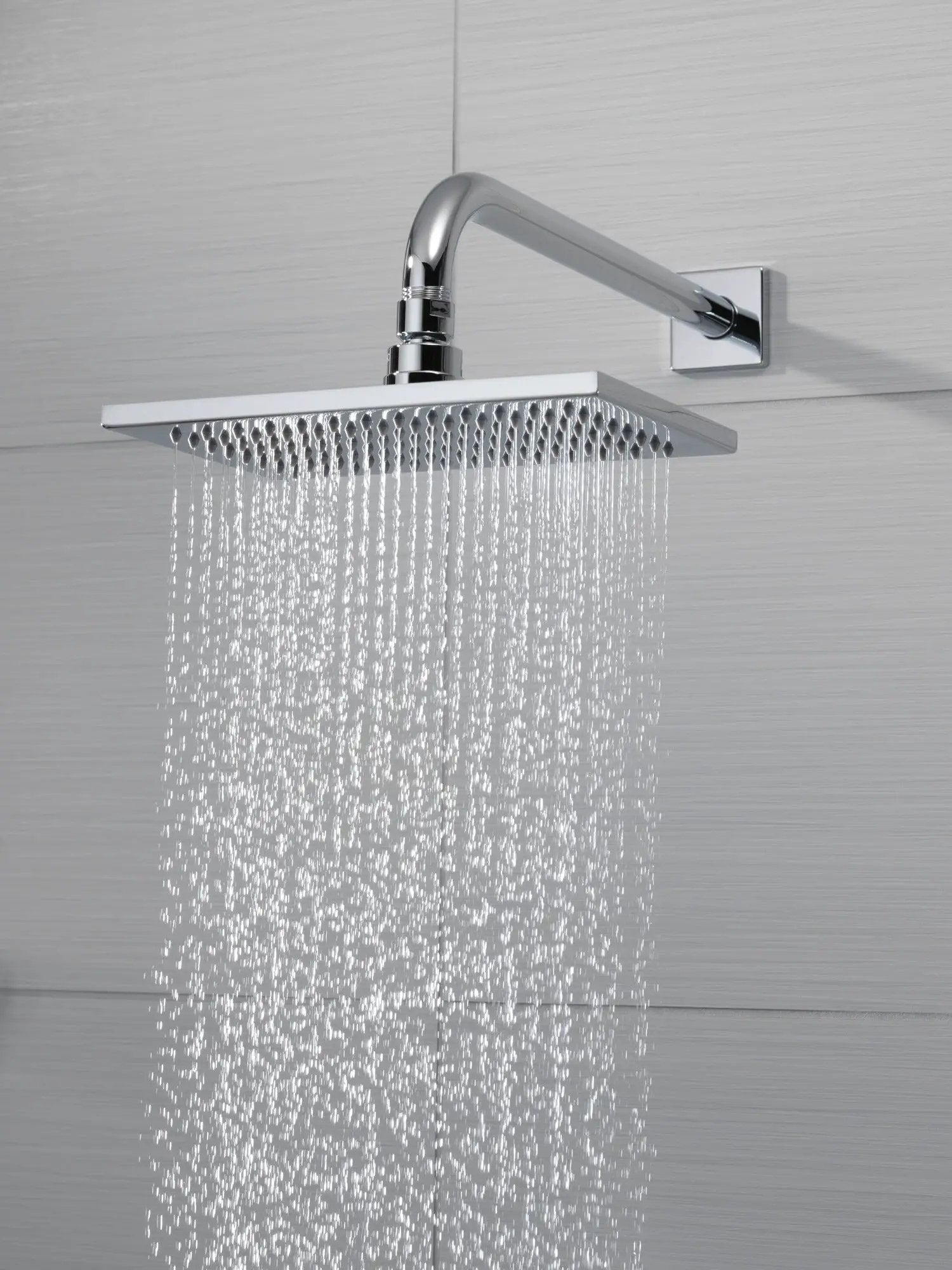 chrome shower arm and flange