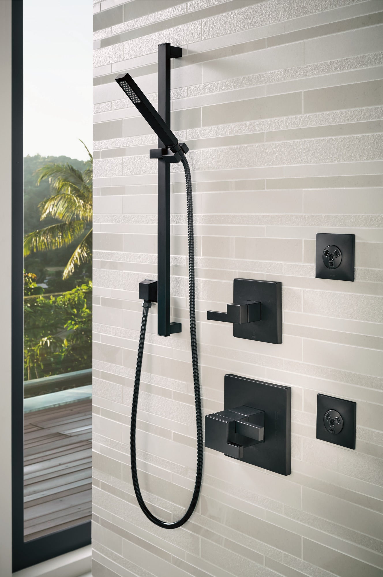 matte black thermostatic valve