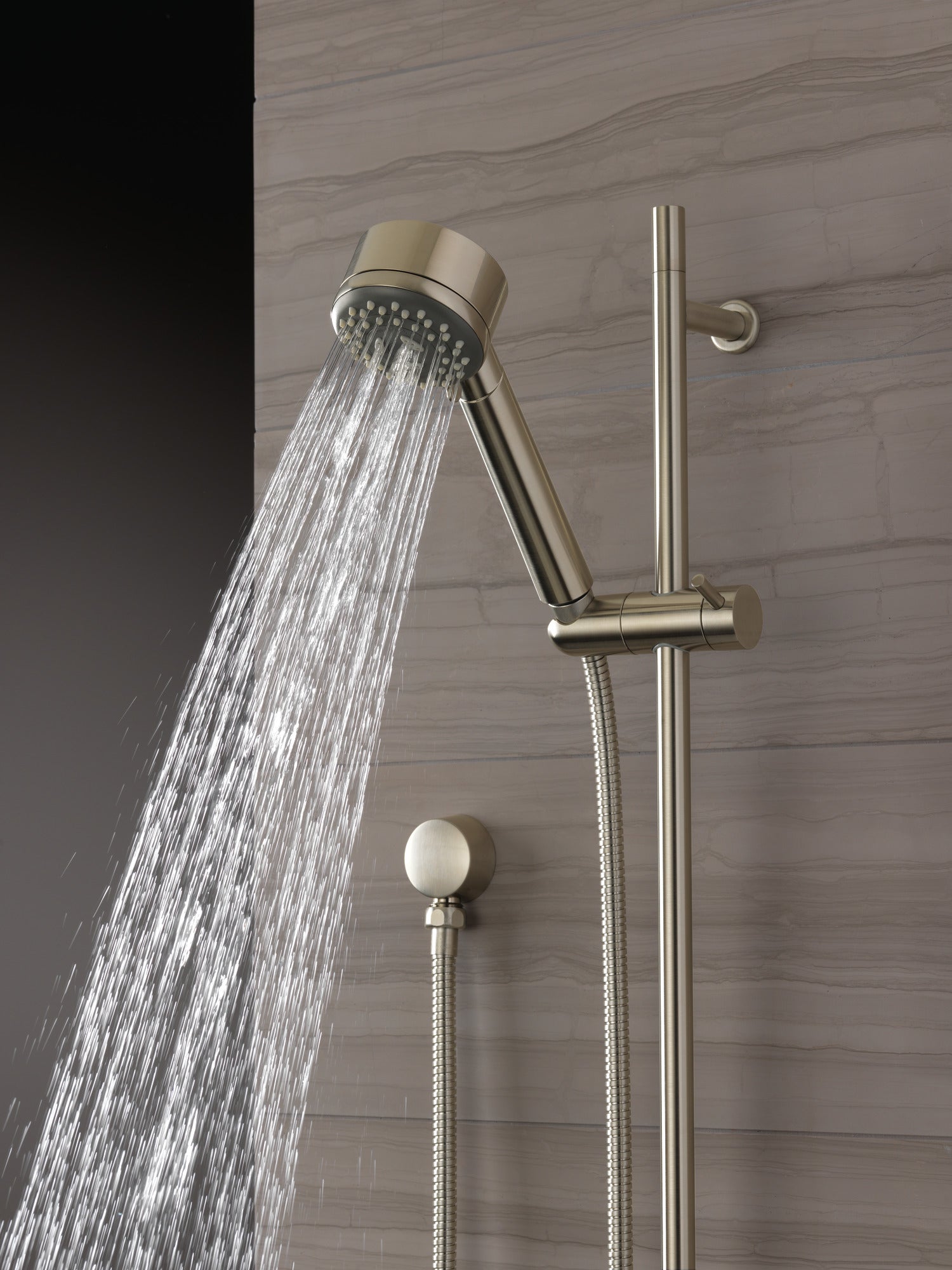 brushed nickel hand shower