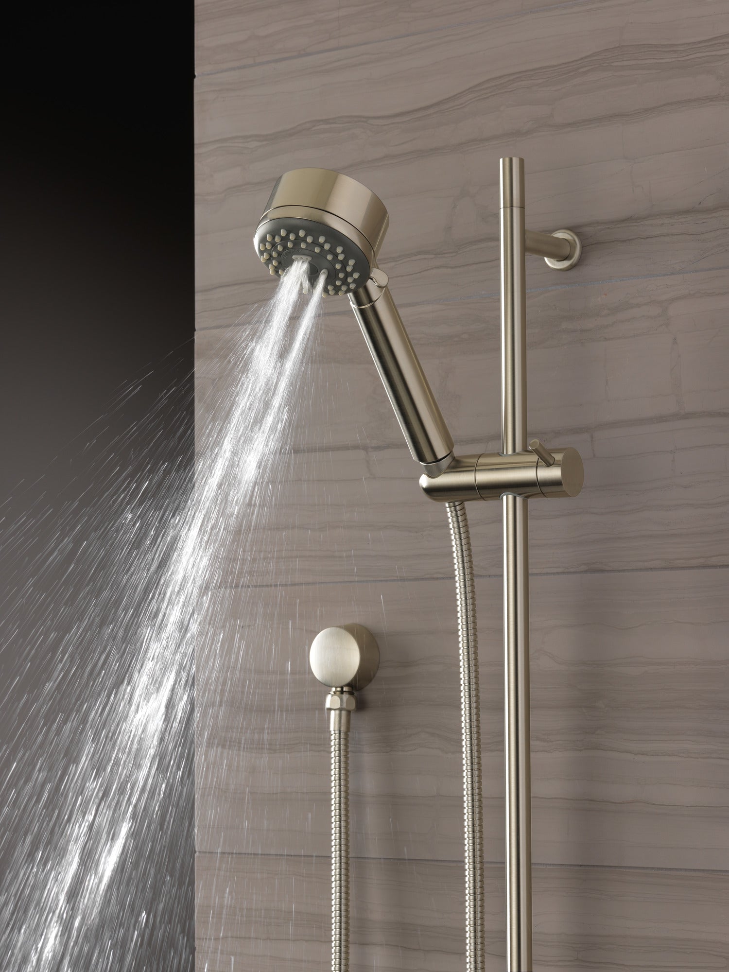 brushed nickel hand shower