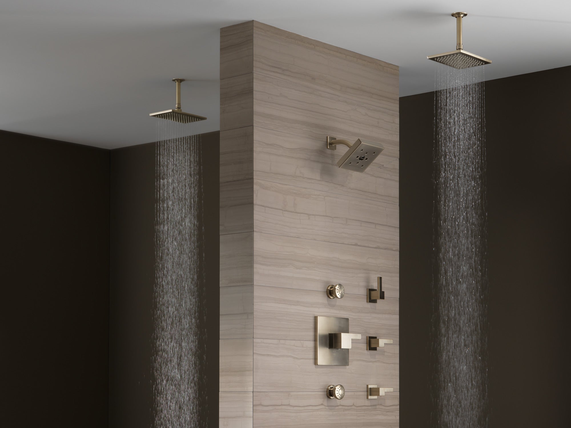 brushed nickel body spray