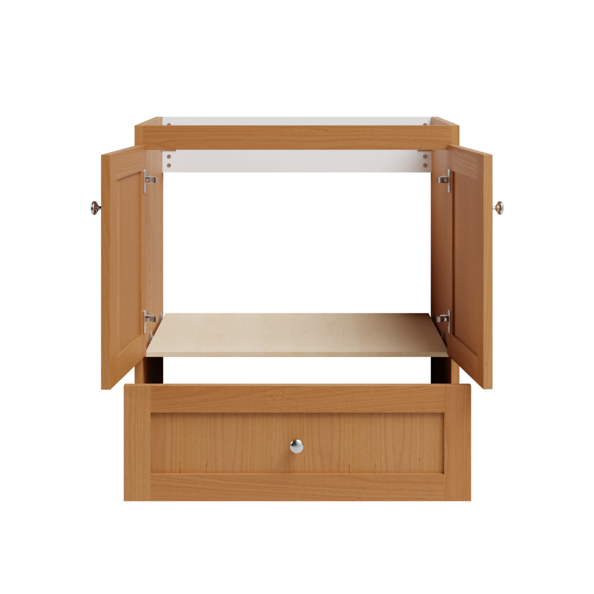 natural alder vanity