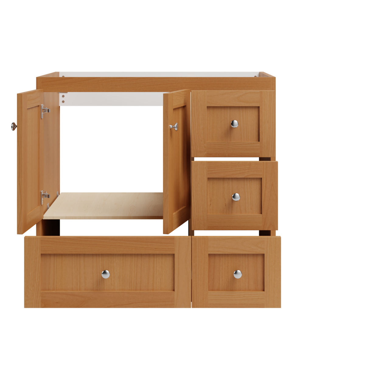 natural alder vanity