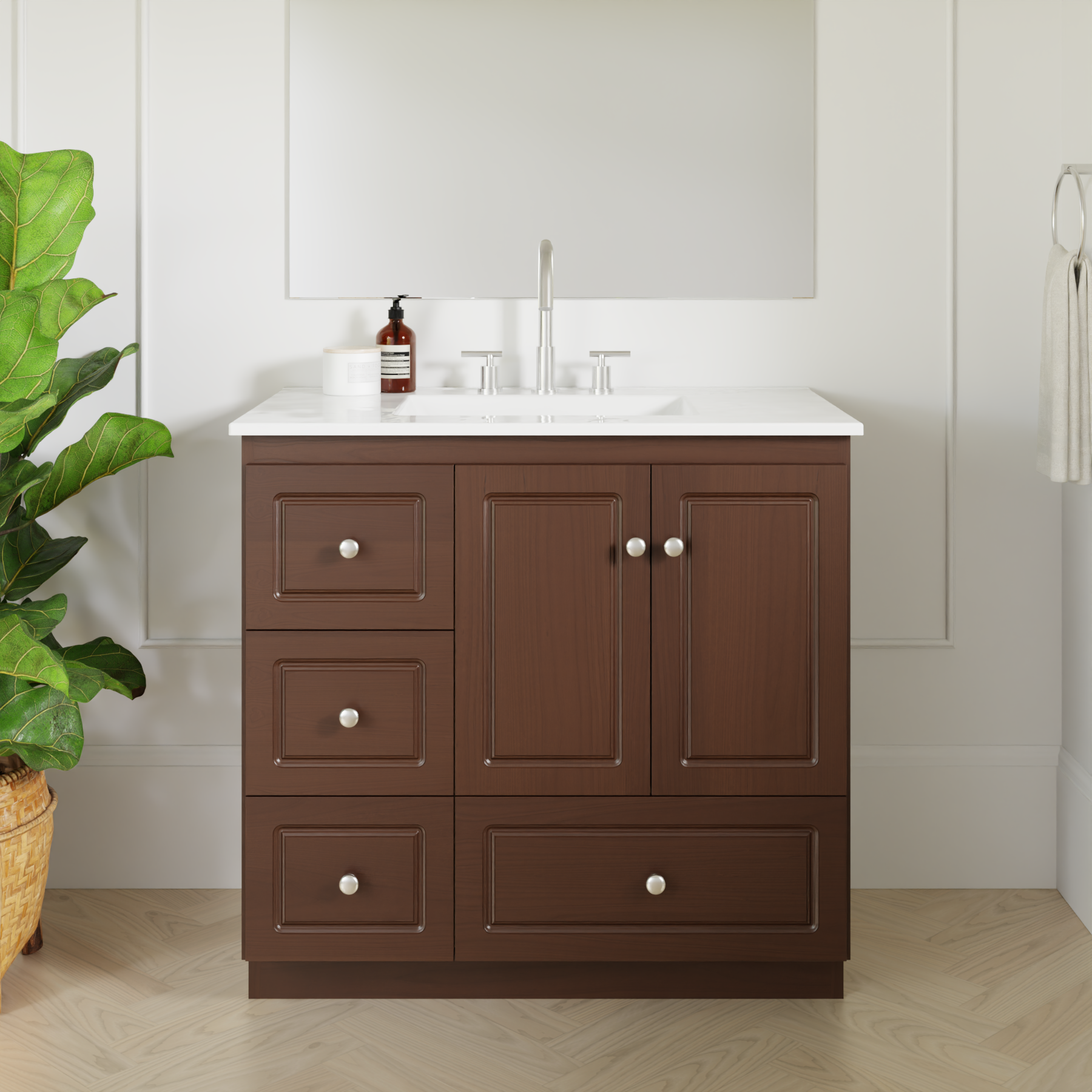 dark alder vanity