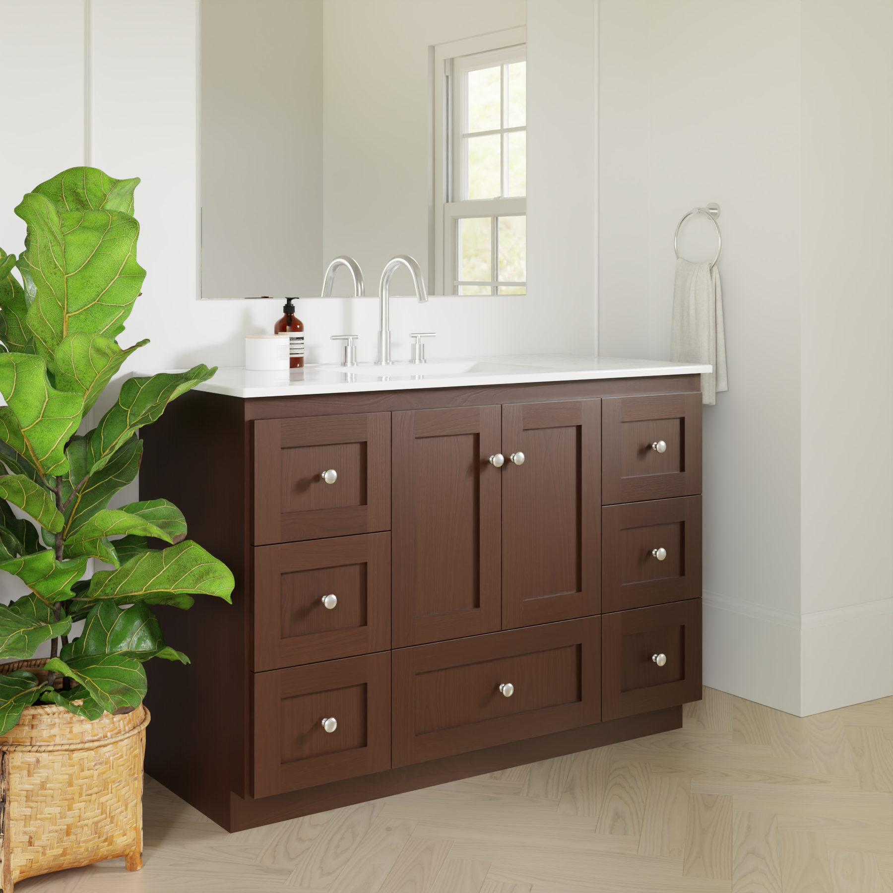 dark alder vanity