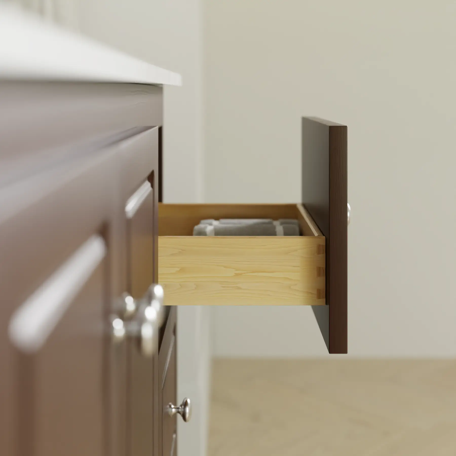 dark alder vanity